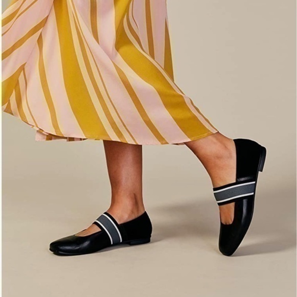 M.Gemi Ballare Black Leather Ballet Flats Size 38